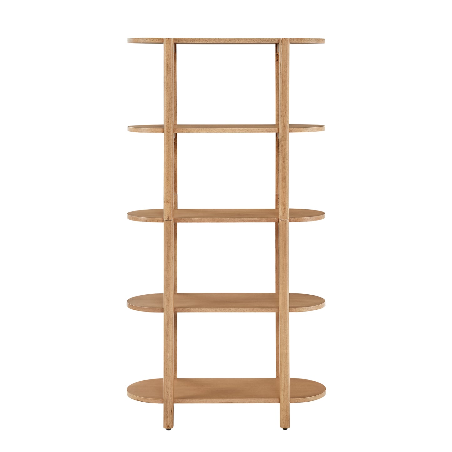 Modern Wood Bookcase - 60" Height