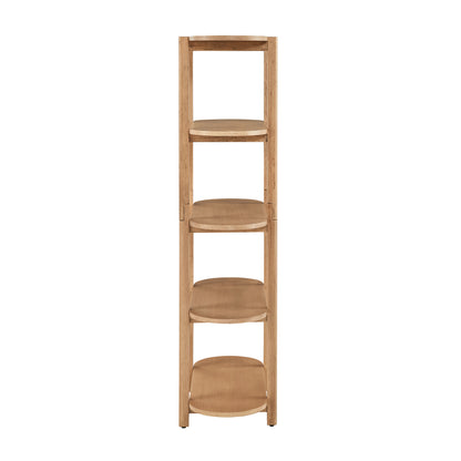 Modern Wood Bookcase - 60" Height
