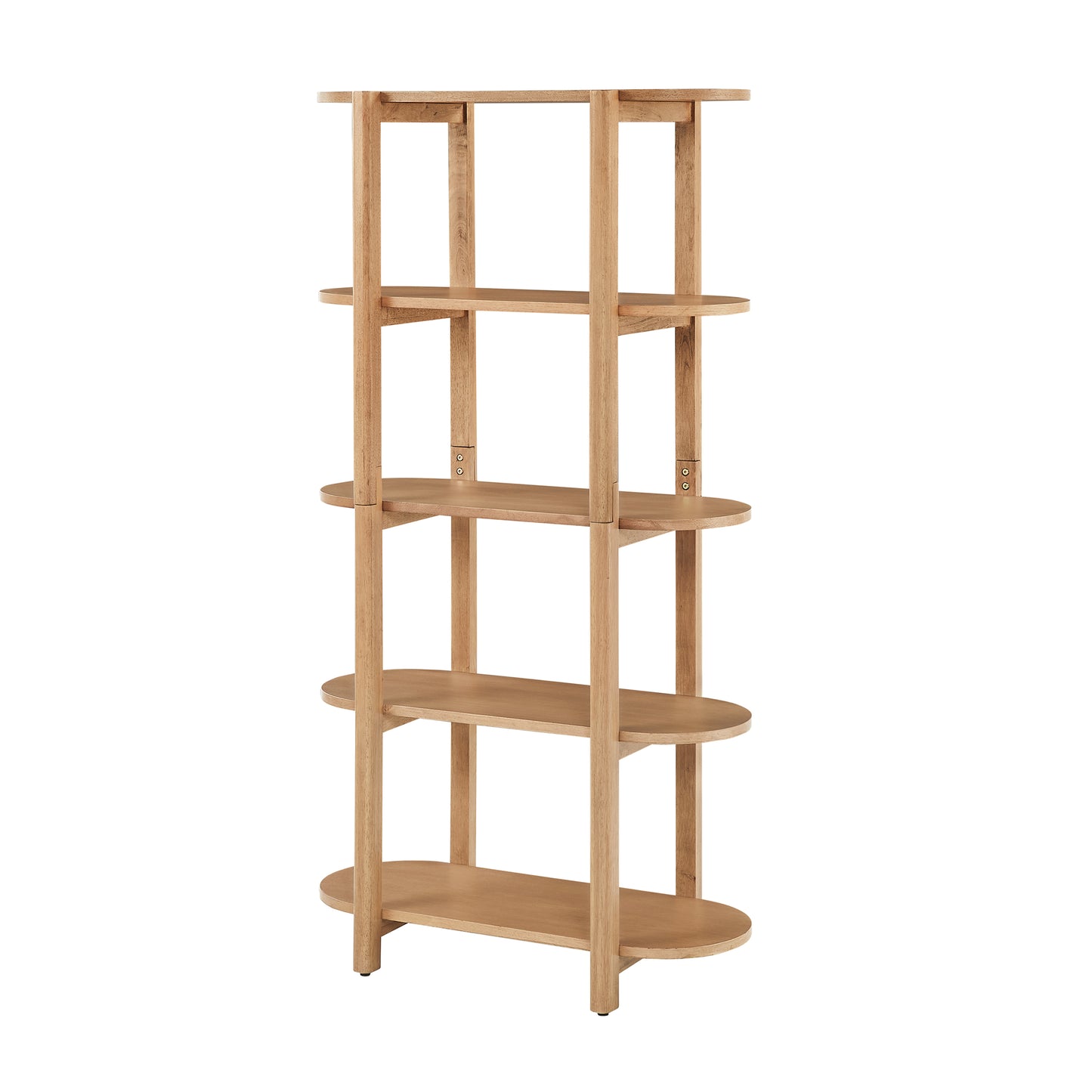 Modern Wood Bookcase - 60" Height