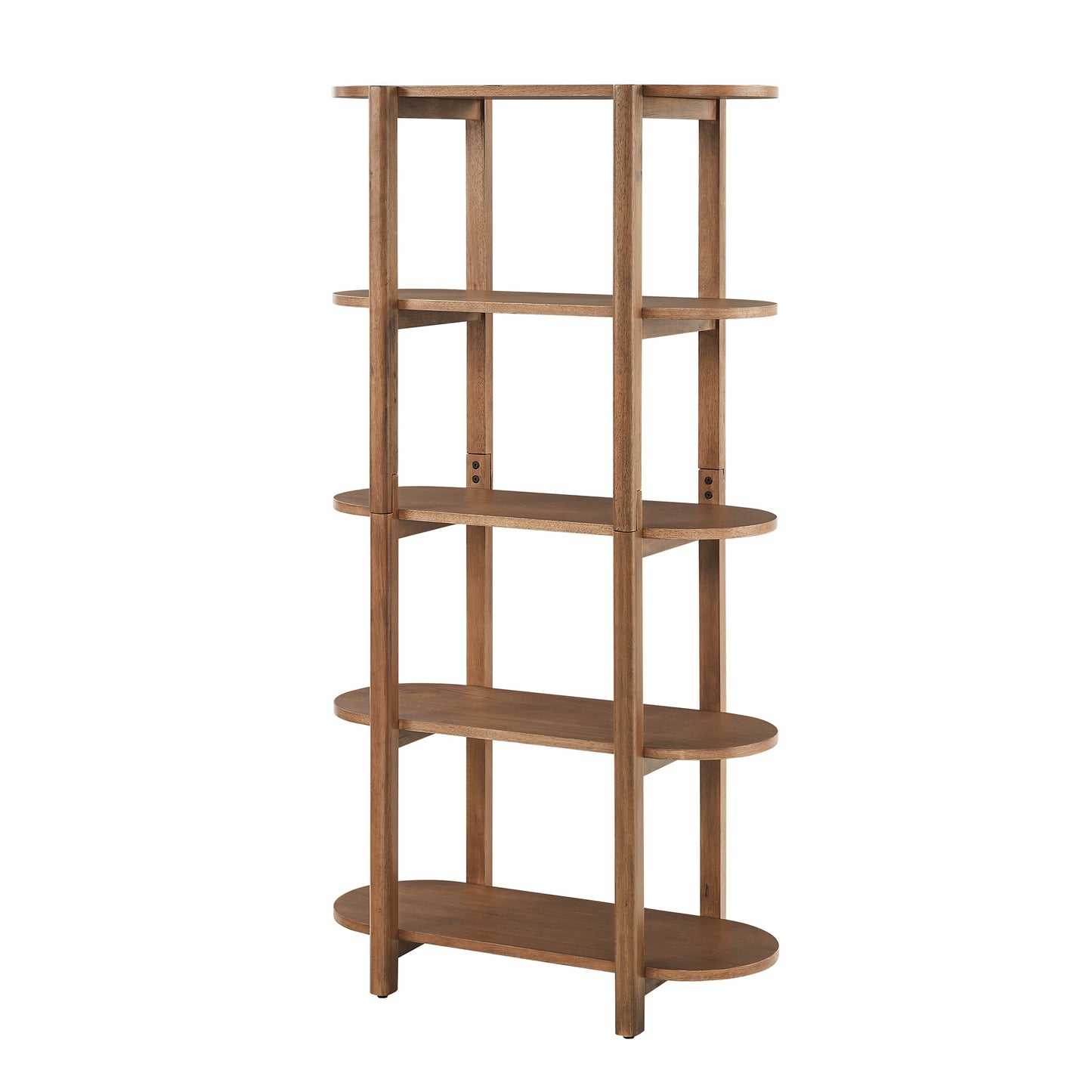 Modern Wood Bookcase - 60" Height