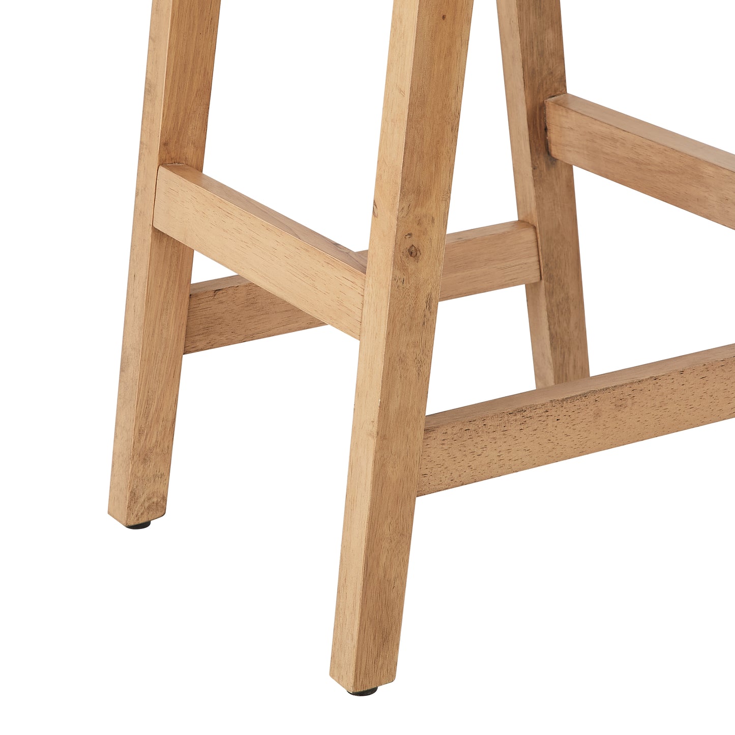 Upholstered Wood Saddle Stool - 2 Pack