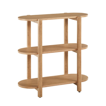 Modern Wood Bookcase - 32" Height