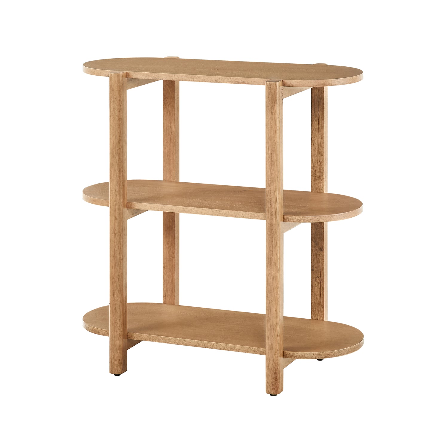 Modern Wood Bookcase - 32" Height