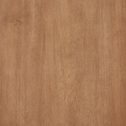 Two Drawer Natural Wood Nightstand